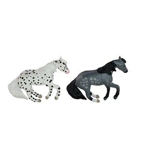 Vintage Breyer Creata Mini Whinnies Sliding Stop Quarter Horse Stallion Set